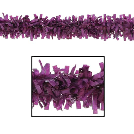 Beistle 25ft. Purple Tissue Festooning, 2ct.